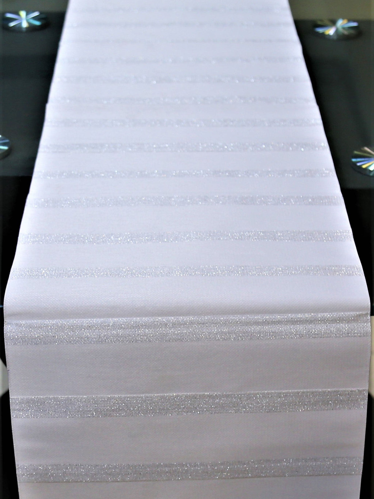 White Table Runner 13 X 60 inch front view