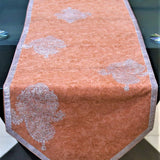 Self(13 X 60 Inch) Table Runner(D.Peach)-Velvet - Jagdish Store Online Since 1965