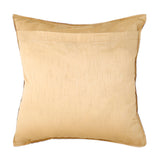 Beige Brocade Brocade Cushion Cover front view