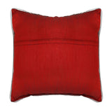 Maroon Embroidered Dupion Silk Cushion Cover front view