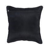 Black Dupion Silk Cushion Cover front view