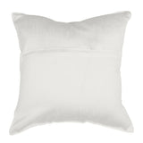 Beige Embroidered Dupion Silk Cushion Cover front view