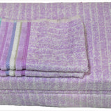 Purple Cotton Towel Set front view