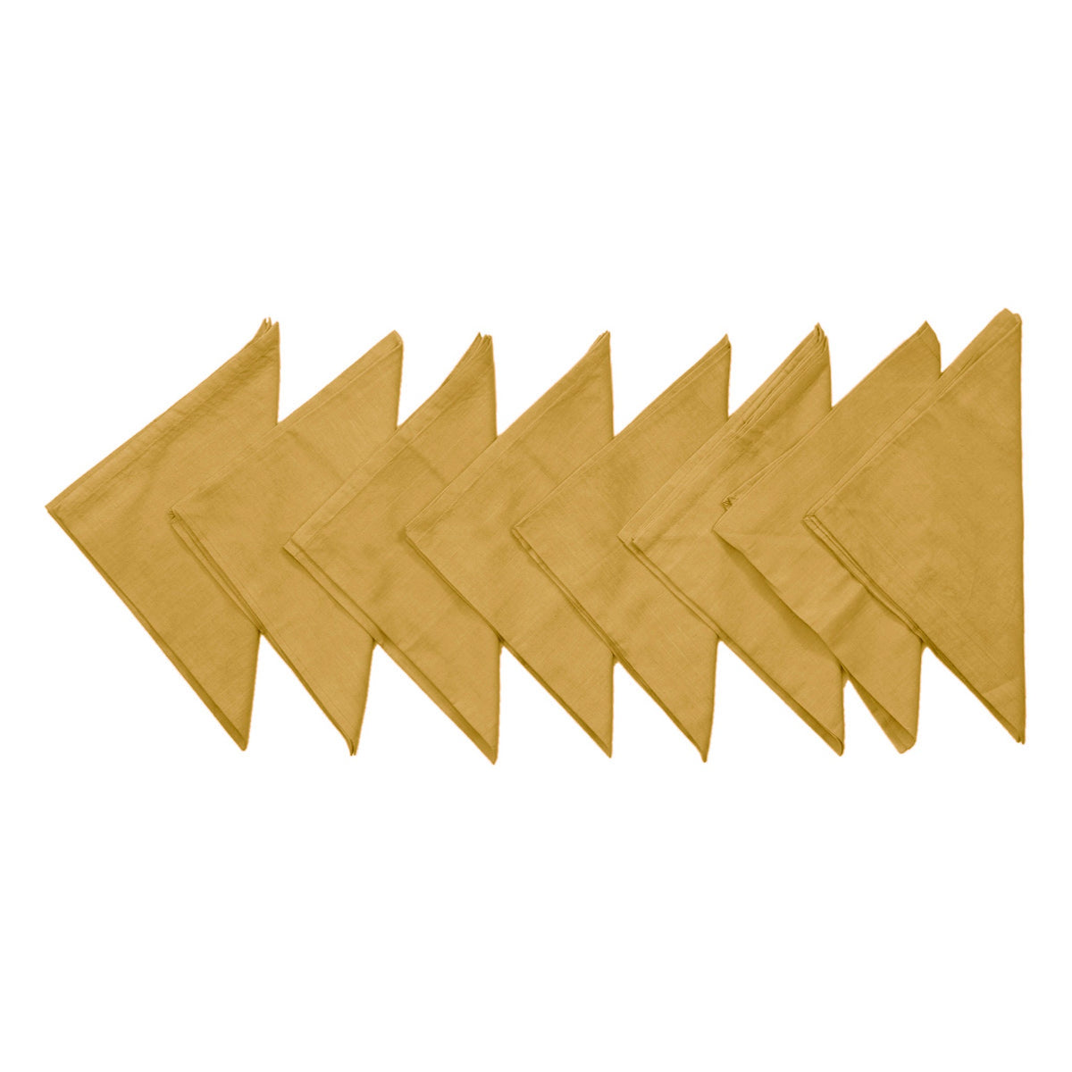 Gold Plain Cotton Napkin front view