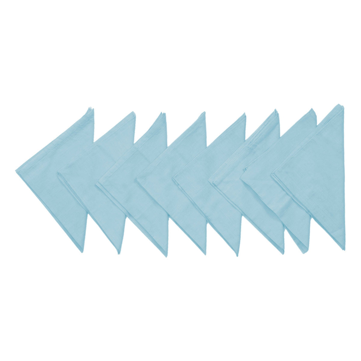 Blue Plain Cotton Napkin front view