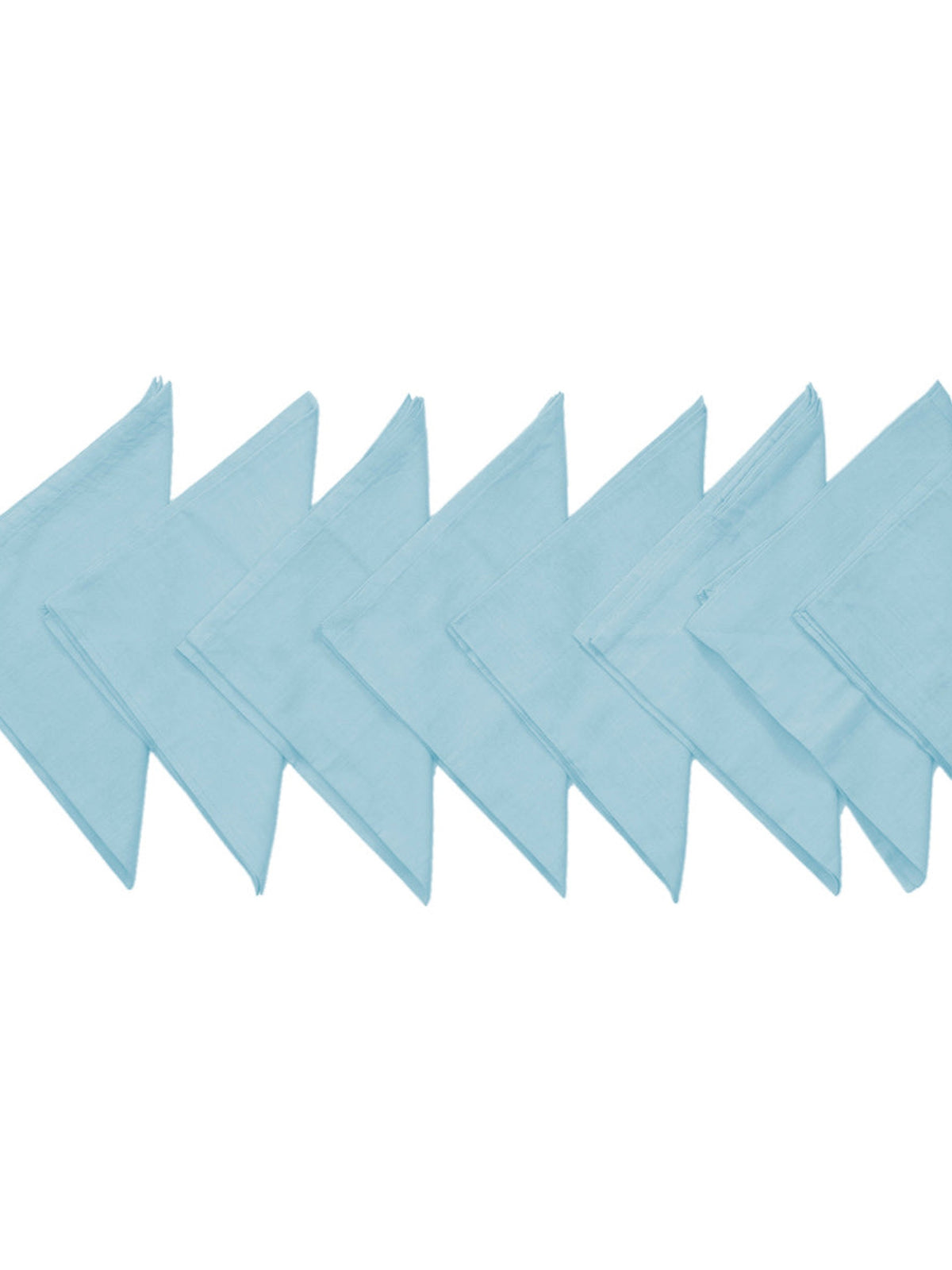 Blue Plain Cotton Napkin front view