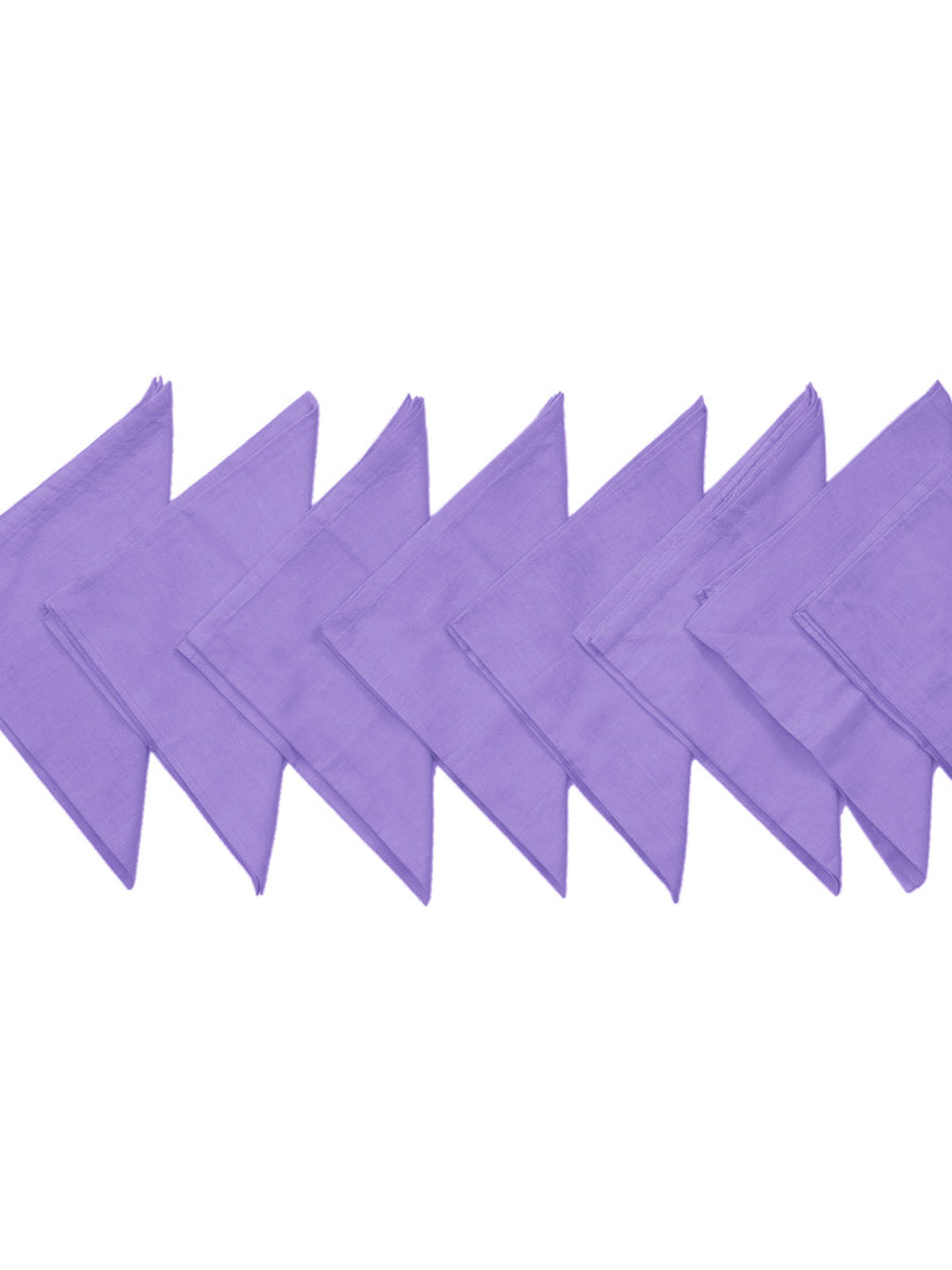Purple Plain Cotton Napkin front view