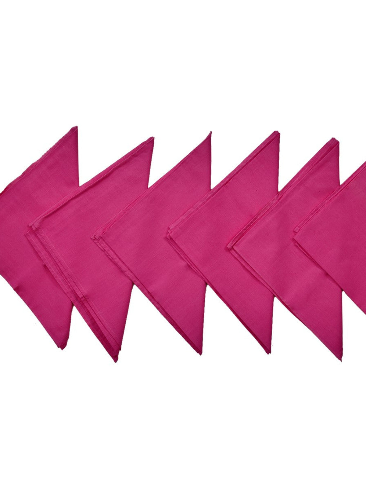 Pink Plain Cotton Napkin front view