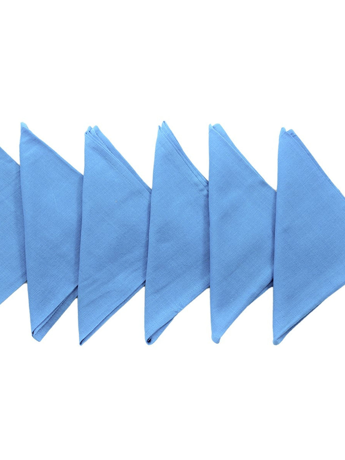 Blue Plain Cotton Napkin front view