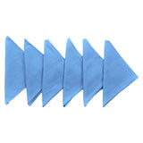 (Turquoise) Plain Cotton Napkin Set-6 Pcs(16x16 Inch) - Jagdish Store Online Since 1965