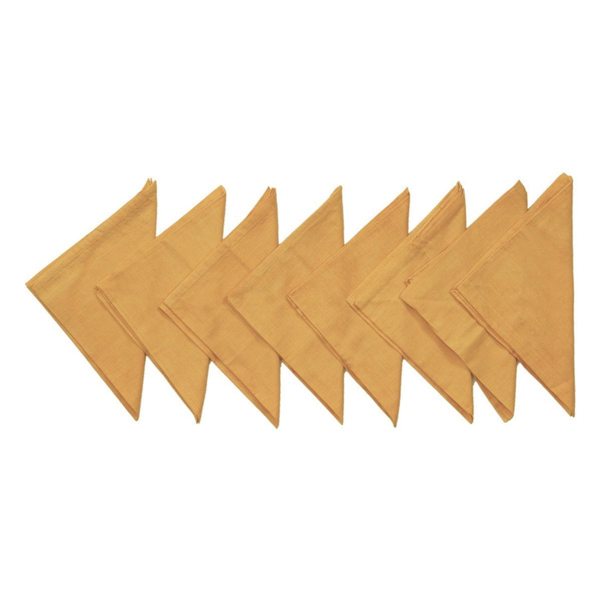 Gold Plain Cotton Napkin front view