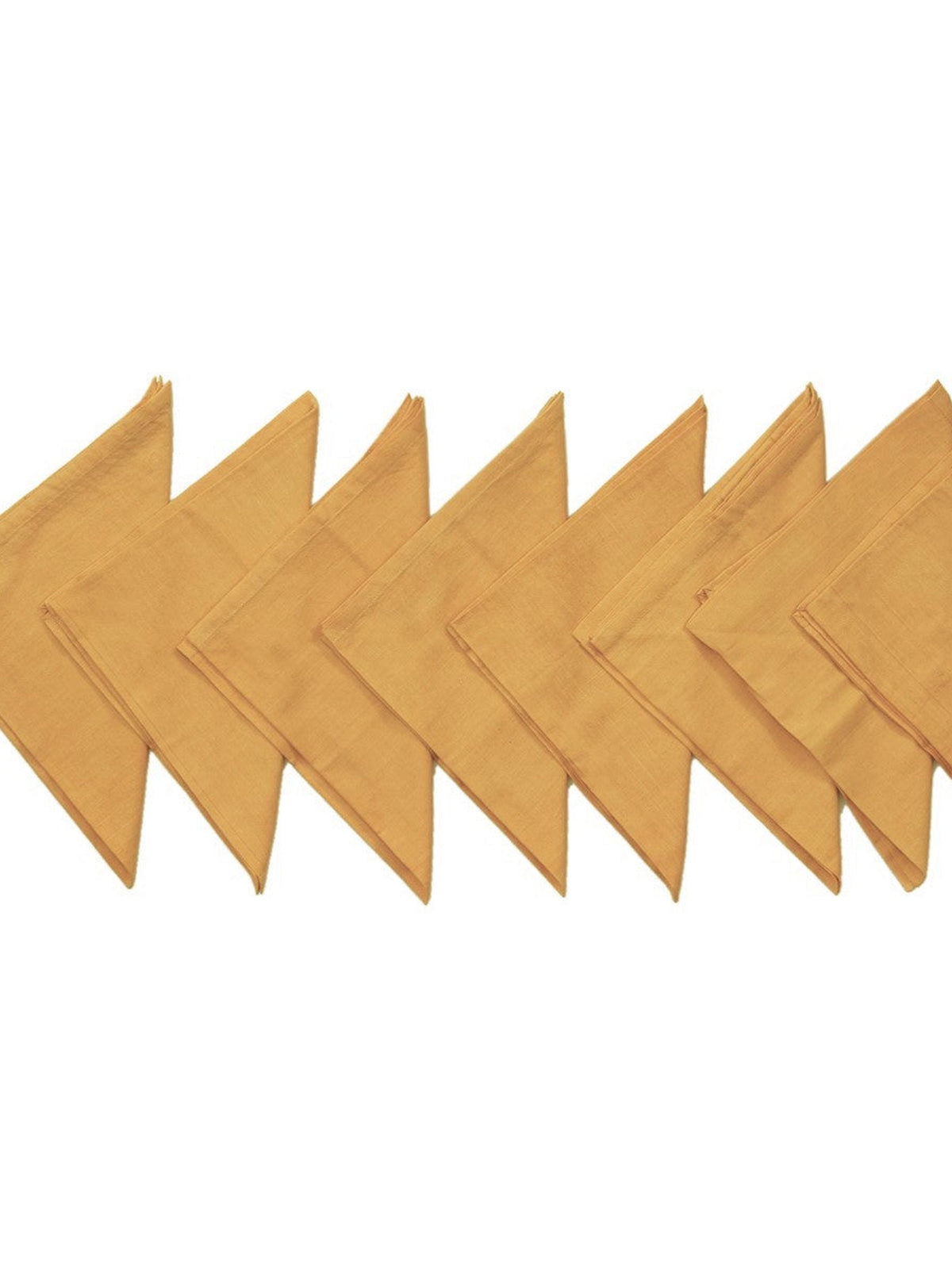 Gold Plain Cotton Napkin front view
