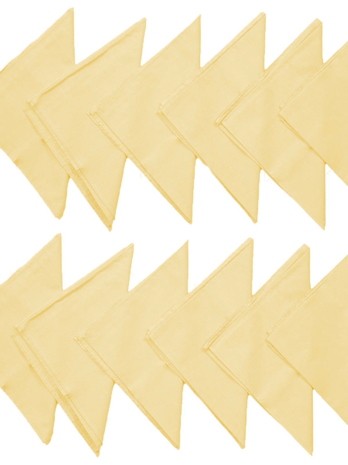 Yellow Plain Cotton Napkin front view
