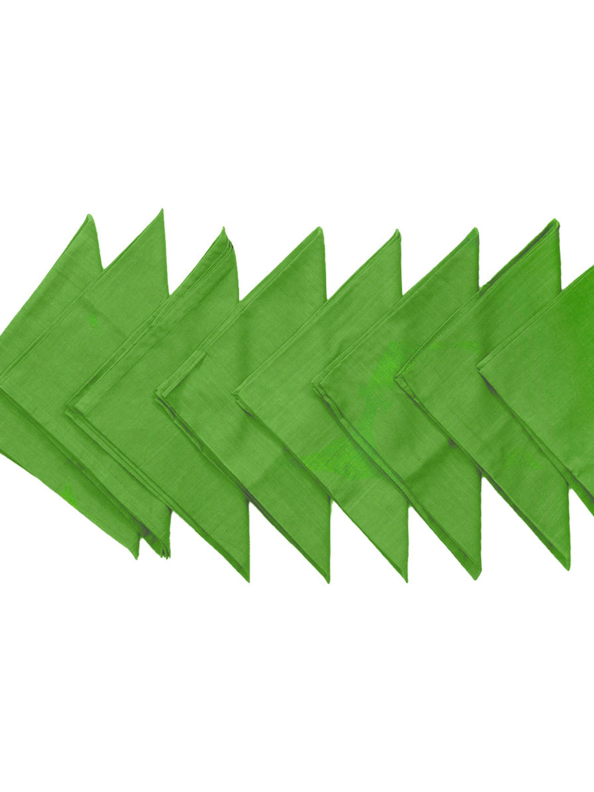 Green Plain Cotton Napkin front view