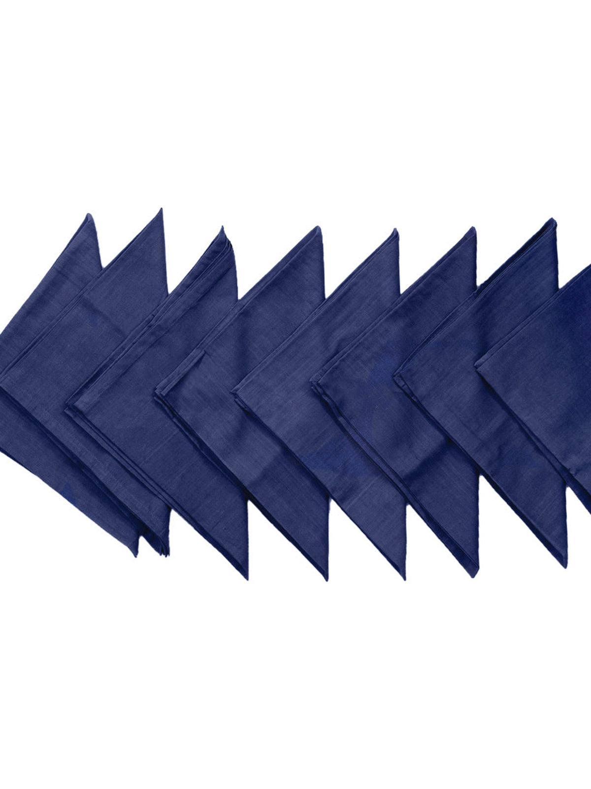 Blue Plain Cotton Napkin front view