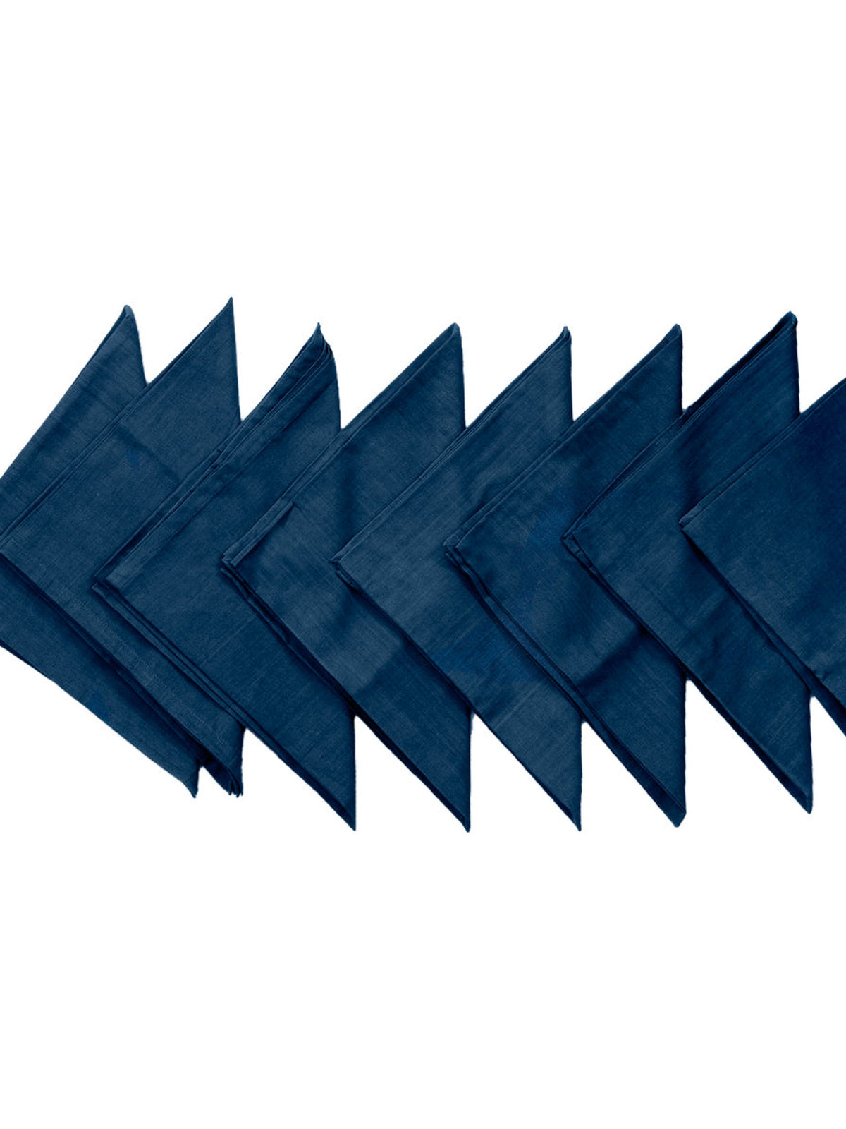 Blue Plain Cotton Napkin front view