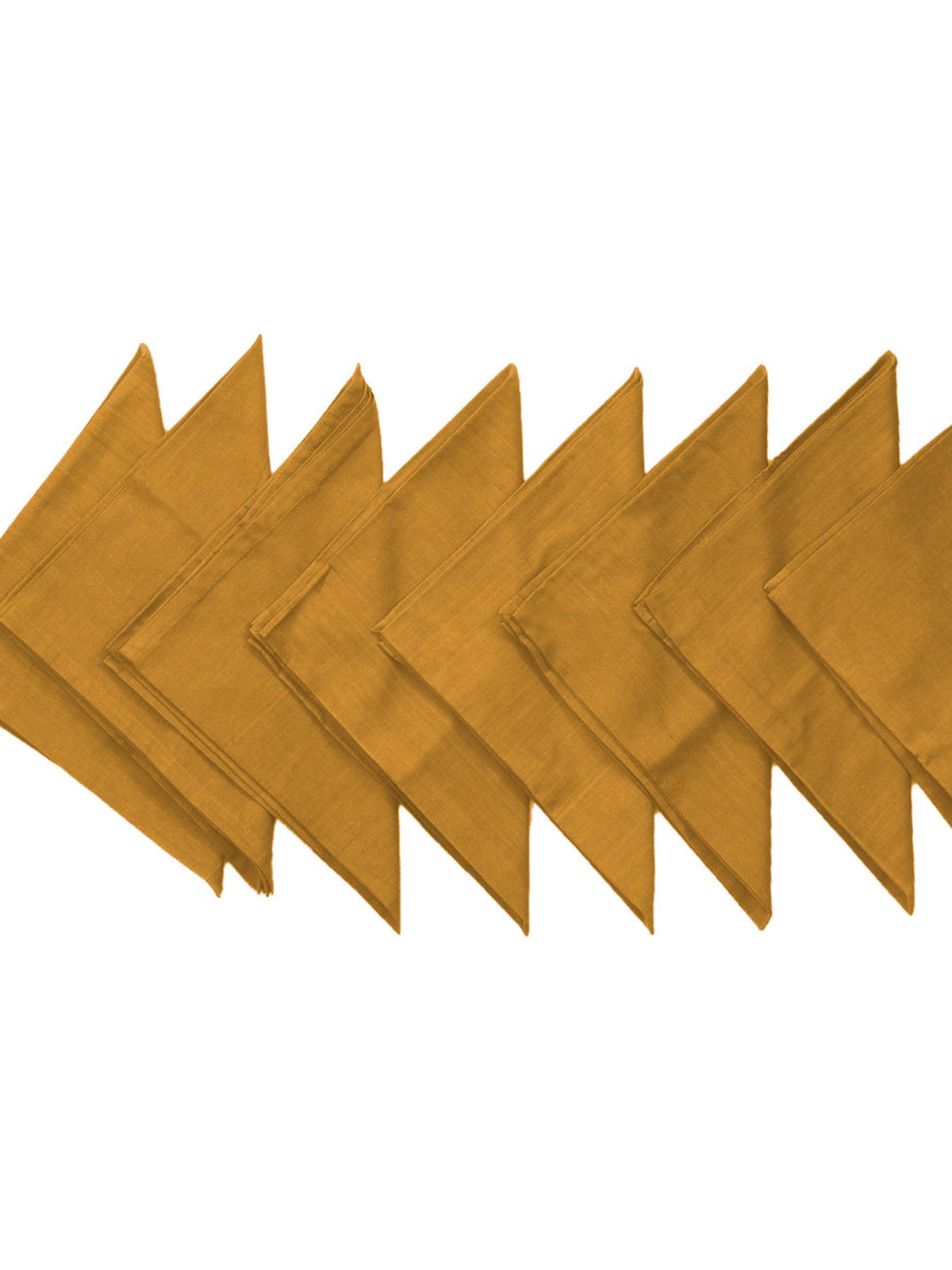 Gold Plain Cotton Napkin front view