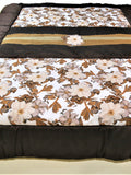 Beige Polycotton Quilt front view