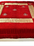 White Polyester Quilt front view