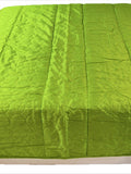 Green Plain Quilt front view