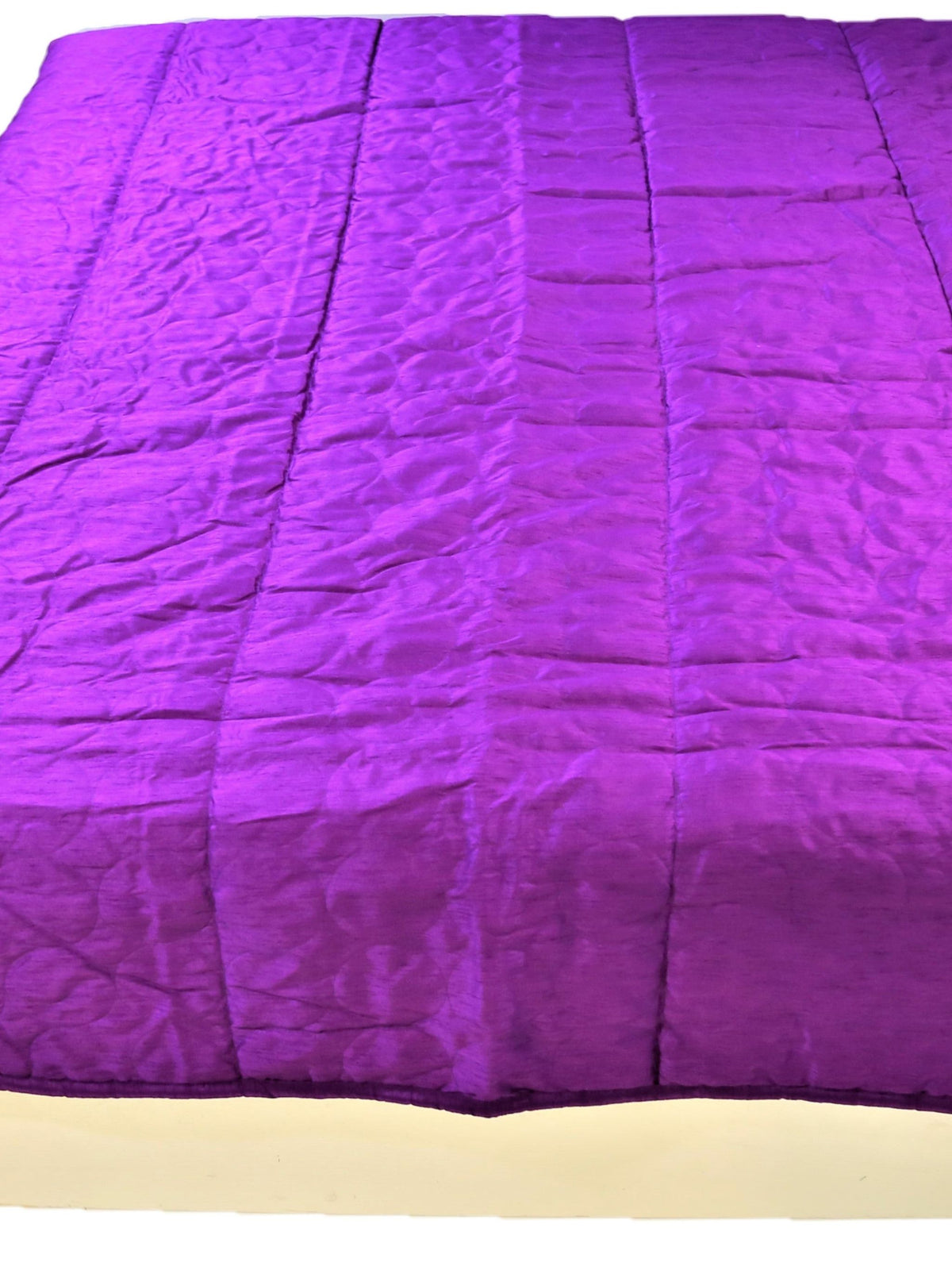 Purple Plain Quilt front view
