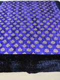 Foil Printed(Blue) Chenille Quilt (90x100 Inch) - Jagdish Store Online Since 1965