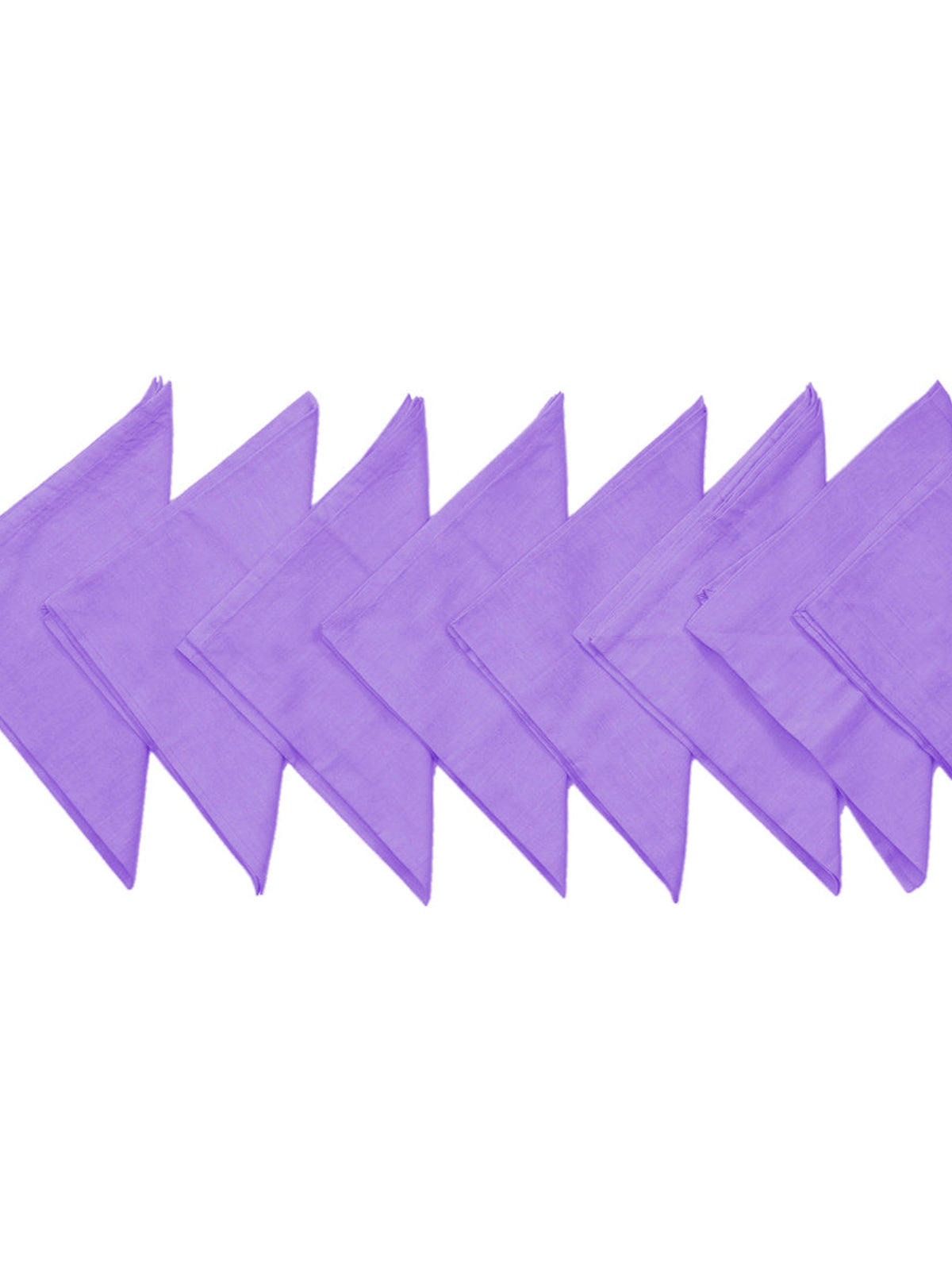 Purple Plain Cotton Napkin front view