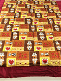 Printed(Red/Brown) Cotton Quilt (60x90 Inch)-300 GSM - Jagdish Store Online Since 1965