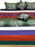 Printed Cotton Quilted BedCover Set-(1 bedcover+ 2 Pillow Covers + 2 Cushion Covers) - Jagdish Store Karol Bagh Online Since 1965