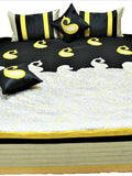 Paisley patch PolySilk Quilted BedCover Set-(1 bedcover+ 2 Pillow Covers + 2 Cushion Covers) - Jagdish Store Karol Bagh Online Since 1965