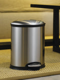 Grey Plain Dustbin front view