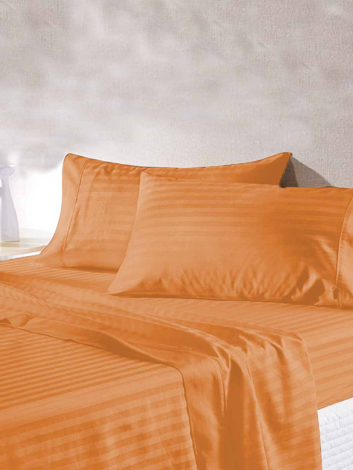 Solid Mustard 90 X 108 Inch Bedsheet Set -(1 bedsheet+ 2 Pillow Covers) - Jagdish Store Online Since 1965