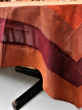 Brown Plain Cotton Table Cover front view