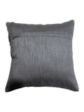 Grey Brocade Dupion Silk Cushion Cover front view