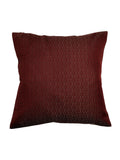 Maroon Polyester Cushion Cover front view