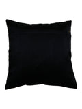 Black Brocade Dupion Silk Cushion Cover front view