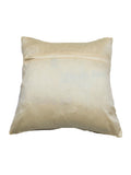 Cream Plain Polyester Cushion Cover front view