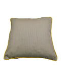 Grey Plain Cotton Cushion Cover front view