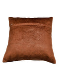 Brown Plain Velvet Cushion Cover front view