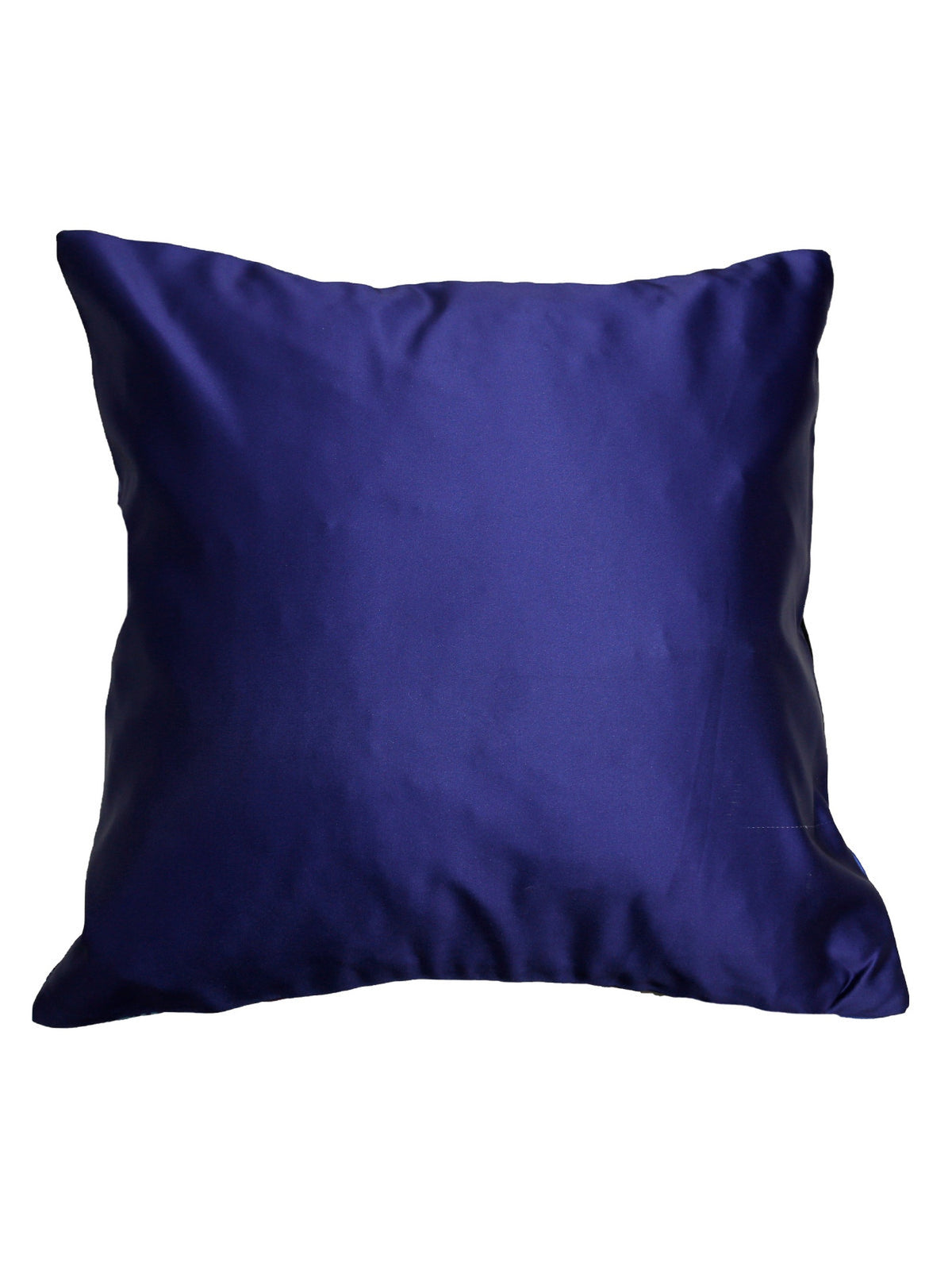 Plain navy blue reverse, concealed zip