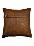 Brown Polycotton Cushion Cover front view