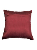 Maroon Polyester Cushion Cover front view