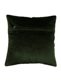 Green Plain Velvet Cushion Cover front view