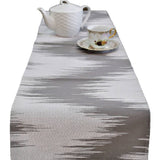 Grey Polyester Table Runner 13x48 front view