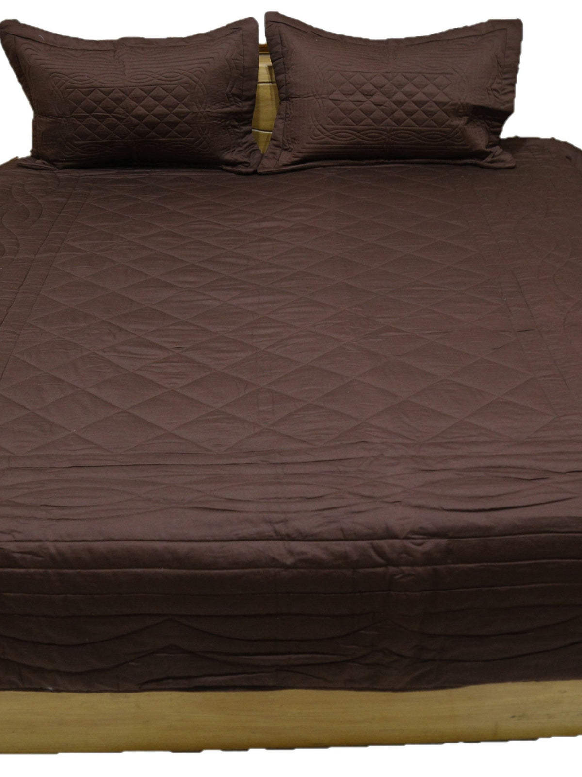 Brown Cotton AC Set front view