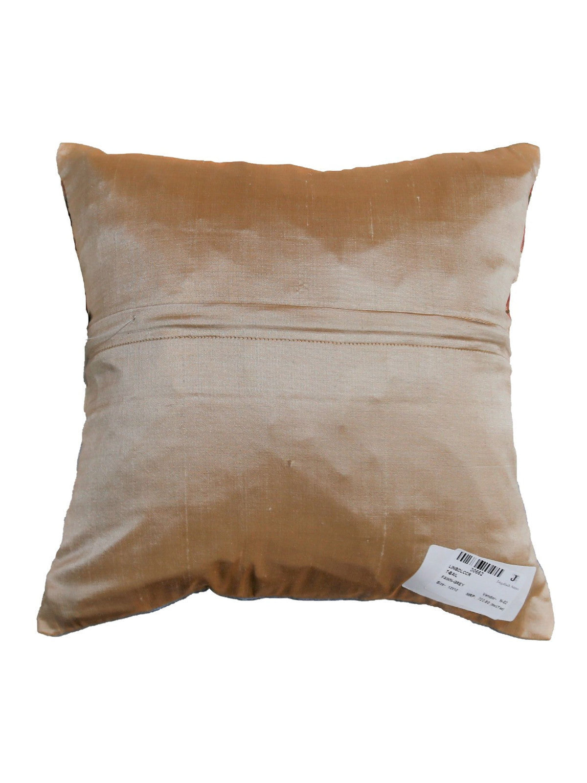 Grey Patchwork Polyester Cushion Covers 12x12 inch front view