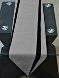 Black Polyester Table Runner 13 X 90 inch front view