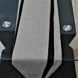 Connector(13 X 90 Inch) Table Runner(Grey/Black)-Polyester - Jagdish Store Online Since 1965