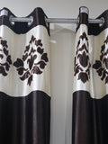 Patchwork Polyester Ready-made Curtain 7x4 feet front view