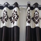 Patchwork Polyester Ready-made Curtain 7x4 feet front view